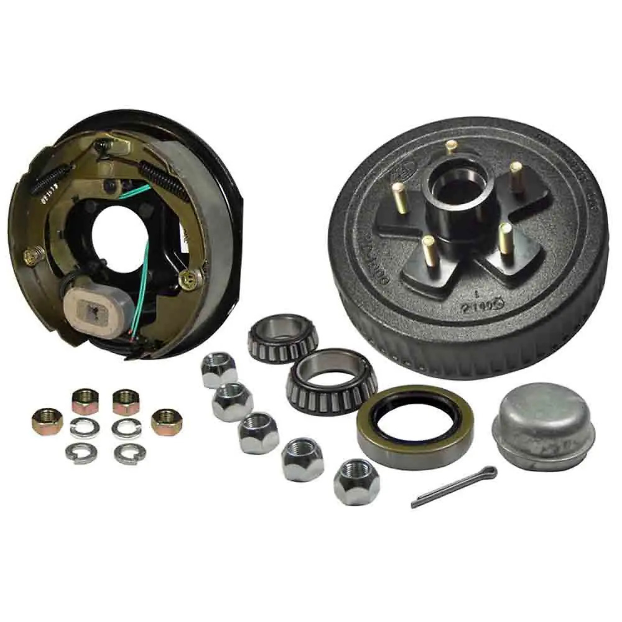 Rigid Hitch, Electric Drum Brake Kit, Driver Side, 10in, 5-Bolt on 4.5 inch Circle, Model# BPH1004EL